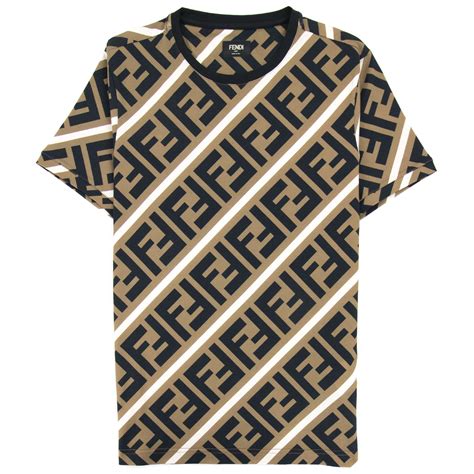 fendi tshirt logo|Fendi diagonal t shirt.